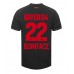 Maillot de foot Bayer Leverkusen Victor Boniface #22 Domicile vêtements 2023-24 Manches Courtes